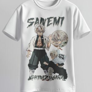 anime graphic t shirt – white