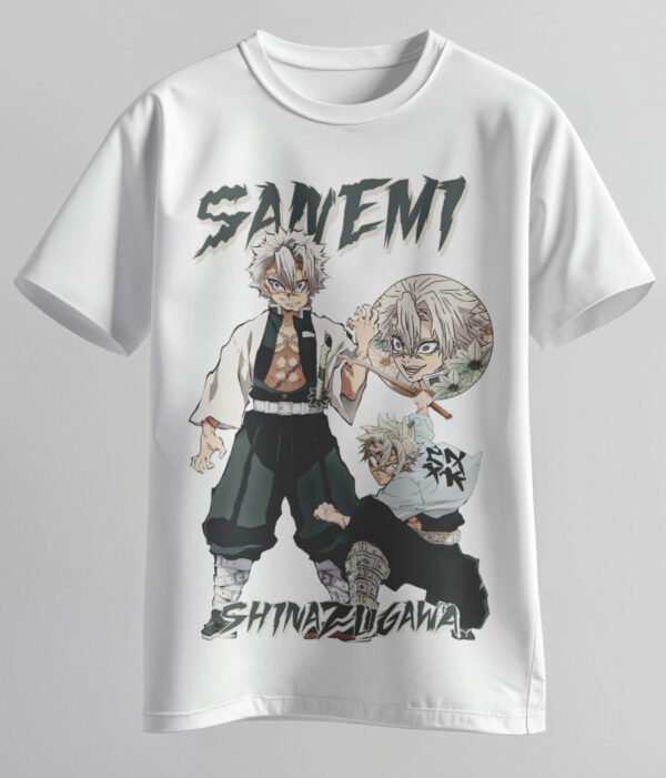 anime graphic t shirt – white