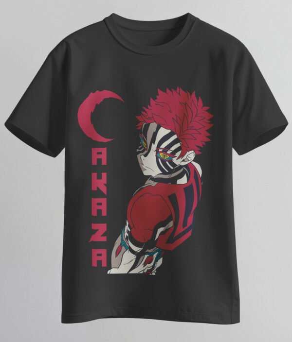 anime demon warrior graphic t shirt – black